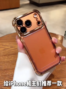 Kantung Udara Airbag Acrylic Clear Hard Electroplating Shockproof Phone Case For iPhone 17 16 15 14 Pro Max Plus 13 12 11 Pro Max XR Transparent Soft Edge Anti-drop Anti-fall Phone Casing Cover With Kaca Lens Films Protector