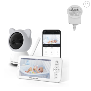 Babystar 5 Inch Wifi Baby Monitor HD LCD Babyphone Video Baby Camera Nanny Mobile Phone APP Control PTZ Lullabies For New Born