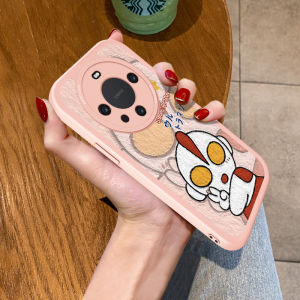 Huawei Mate70Pro Fun Ultraman Silicone Phone Case Protective Cover Full Lens Protection Soft Silicone Female Version Anti-Fall Cartoon Design