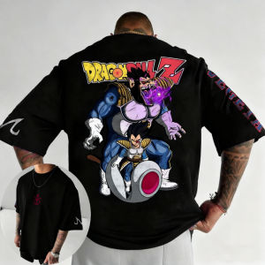 Bandai | Dragon Ball Z Mens and Womens T-shirt Vegeta Great Ape Anime Loose Tee Summer Spring Boys Short Sleeves Parent-child Outfits
