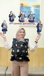 Gendongan Bayi Ransel Depan M Shape Cuddle Me Hipseat Multifungsi Bisa 5 Posisi Support Ibu Cesar