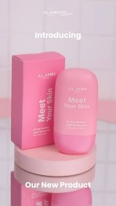 Alamin Skincare Meet Your Skin Sunscreen SPF50 Sunscreen Kulit Kering Kusam. Flek/Melasma Bekas Jerawat Melindungi Paparan Sinar Matahari Mencerahkan Kusam BPOM