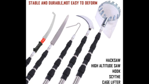 Malaysia 7M Telescopic High Pruning Branch Shears Saw Cutter Coconut Fruit Picker Viral Time Modern Fruit Tier Glue Bag