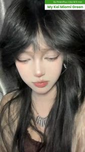 COD SOFTLENS MY KEI MIOMI GREEN 14.MM BY PINKIN NORMAL DAN MINUS TINGGI