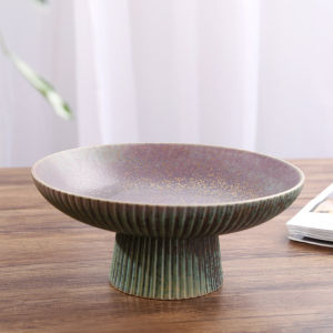 Vintage Chinese & Japanese Style Ceramic Offering Tray