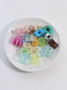 10-20pcs Multistyle Acrylic Alphabet Beads Colorful A-Z English Letters Loose Beads For DIY Handmade Bracelet Keychains Jewelry
