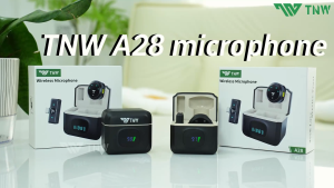 TNW A28 Wireless Lavalier Microphone Magnetic Mini Microphone With Noise Cancellation For Vlogging