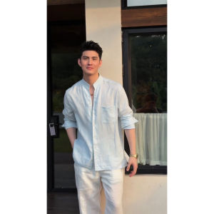 Ice Blue Chinese Style Summer Sun Protection Shirt