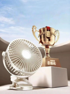 GOOJODOQ | Desktop Mini Fan USB Charging Small Fan Office Student Dormitory Portable Tabletop Clip Fan Pure Color Popular for Everyone