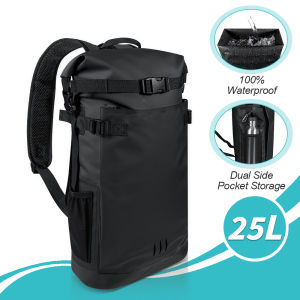 NEWBOLER | NEWBOLER 25L/35L PVC Large Capacity Waterproof Cycling Backpack MTB Road Bicycle Bag for Outdoor Hiking Climbing Daypack Bag