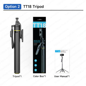 TOKQI | TT18 Pop Open Tripods Stand for Cellphone Shooting Vlog Video Quadrapod Phone Holder 360°Auto-Rotation with Wireless Bluetooth