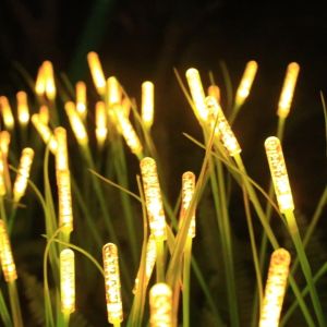 1PC Solar Firefly Swaying Garden Light Outdoor Waterproof LED Reed Lamp Decoration Landscape Lights For Pond Patio Yard Pathway