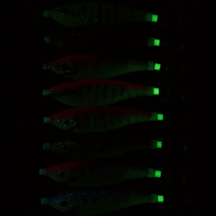 Ackibbik%204pcs/set%2011cm/%2013g%20Shrimp%20Fishing%20Lures%20Luminous%20Squid%20Jig%20Hook%20Shrimp%20Prawn%20Lure%20Artificial%20Hard%20Bait%20Fishing%20Supplies%20-%20Image%204