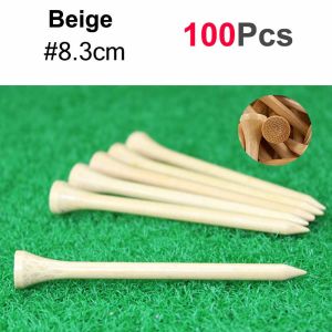300/100Pcs Professional Unbreakable Nature Bamboo Golf Tees Stronger than Wood Tee Size 54/70/83mm
