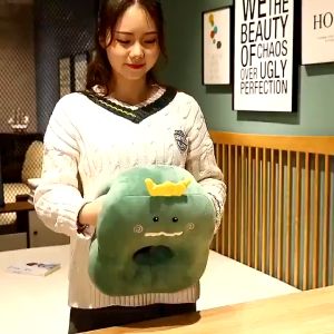 2 in 1 Nap Pillow Cartoon Headrest Bolster Sleeping Pillow Hand Pillow Office Lunch Break Handy Tool Girl Student Cute Back Cushion