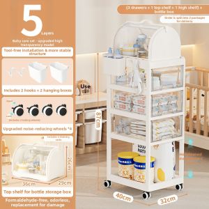 YEYA | Portable Baby Organizer Multi-level Storage Cart