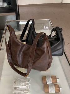 Mulon vintage crossbody bag for women 2026 new trendy Korean version tote bag versatile large-capacity shoulder bag