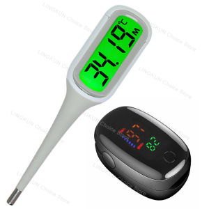 Silicone Fast 9S Thermometer for Fever Digital infrared Basal Body Thermometer Oral Armpit Rectal Temperature LED Display