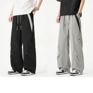 Mark Fairwhale | Trendy American Style Color Block Straight Pants