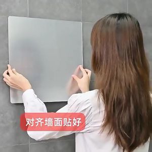 Mirror Wall Sticker Square Acrylic Wall Sticker Self-adhesive Tiles Sticker For Bathroom DIY 3D Wall Decal DIY Art Home