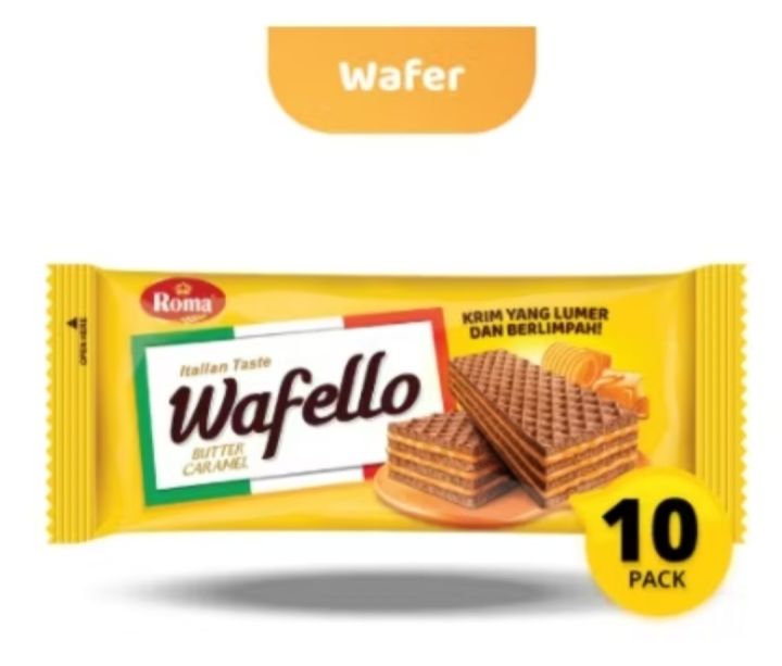 Wafello Rasa Butter Caramel 34gr (1pack isi 10pcs) | Lazada Indonesia