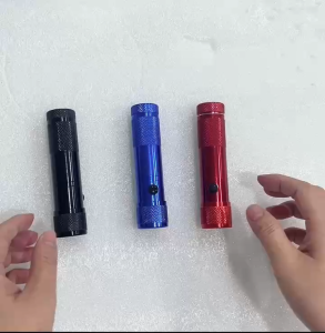 Poratble LED Laser 2in1 Flashlight Outdoor Camping Lighting 8+1 LED Bead Aluminum Alloy Flashlight Travel Strong
