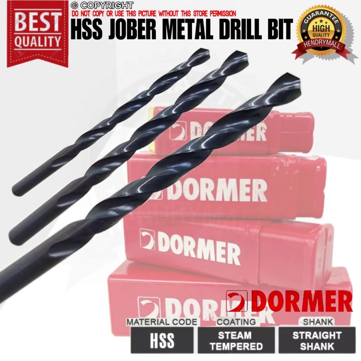 Dormer Drill Bits Hss Jobber General Purpose For Ironsteelwood And Machining A100 10 Pcs