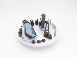 Universal Motorcycle Rear View Mirror Set Durable ABS Housing HD Clear Glass Includes All Mounting Hardware
