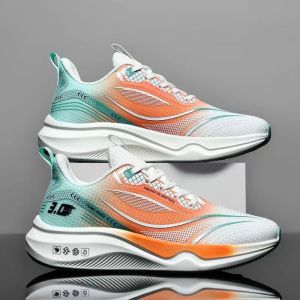 New 2025 Mens Breathable Casual Sports Shoes Lightweight Fashionable Korean Style Running Shoes Low Cut Summer Season