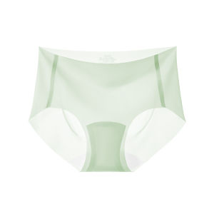 MiiOW | กางเกงชั้นในทรงสามเหลี่ยมเอวกลางสำหรับผู้หญิง MiiOW Ice Silk ไร้ตะเข็บ ผ้าไหม คอตตอน ไนลอน ยางยืด ระบายอากาศได้ดี กางเกงชั้นในฤดูร้อน