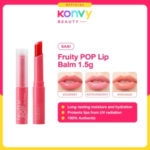 SASI Fruity POP Lip Balm 1.5g (Moisturizing and Nourishing Lip Balm for Healthly Lips)