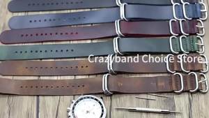 Vintage Leather Watch Band 18mm 20mm22mm Brown Black Loop Cowhide Strap Replacement for Men Women Bracelet Universal Accessories