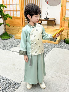 Bộ Quần Áo Truyền Thống Trung Hoa Cho Bé Trai Bộ Đồ Phong Cách Cổ Điển Cho Bé Gái Bộ Đồ Xuân Thu Cho Anh Chị Em