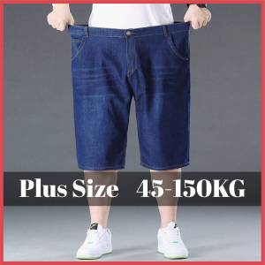 【Plus Size】45-150KG Mens Big Size Oversize Straight Loose High Quality Denim Shorts