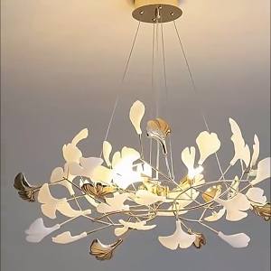 【Buy 1 get 1】Modern crystal chandelier LED living room lamp High-grade crystal luminous arm dining room bedroom three color ceiling light