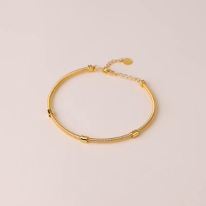 Chow Sang Sang 周生生 999 Pure Gold Essence Rope-Like Textures Bangle for Women (07 Wrist size 14.5-15.5cm) 95623K Price-by-Weight 9.35g Gold