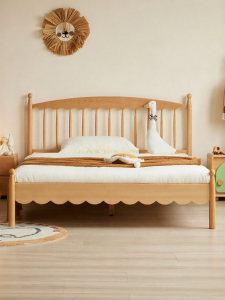 YUANSHI YUANSU | Children Single Windsor Bed Beech Solid Wood