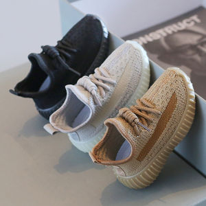 Childrens Coconut Sport Shoes Breathable Mesh Fly Knit Casual Soft Bottom Baby Shoes Boys And Girls Spring Collection