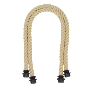 Detachable O Bag Handle Accessories Long And Short Jute Rope Handle Black Red And Rice Color Obag Style Removable Shoulder Strap