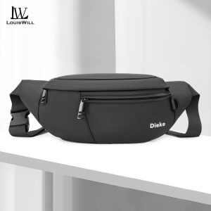 LouisWill กระเป๋ากีฬากระเป๋าคาดเอวชายแฟชั่นกระเป๋าคาดหน้าอกกระเป๋าครอสบอดี้ยูนิเซ็กส์น้ำหนักเบากันน้ำกระเป๋าออกกำลังกายเงินกระเป๋าคาดเอวคาดเอวสำหรับวิ่งออกกำลังกายกีฬากลางแจ้ง