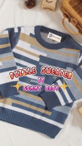 Gummy Baby Puzzle Sweater Rajut Anak | Sweater Anak Bayi Rajut