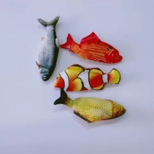 ปลาดุ๊กดิ๊ก ดิ้นได้ มีสาย USB และสายเด็ก และสายน้องแมว