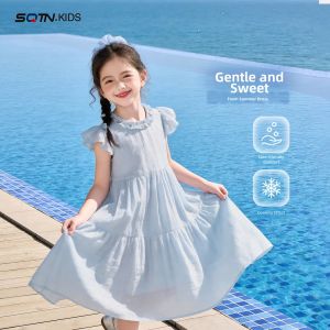 SQTN.KIDS | High-end Korean Style Girls Dress Summer