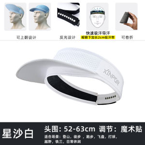 Outdoor Sports Cap Running Marathon Off-Road Quick Dry Empty Top Foldable Sunscreen Sweat Absorbent Tennis Breathable Mesh Design