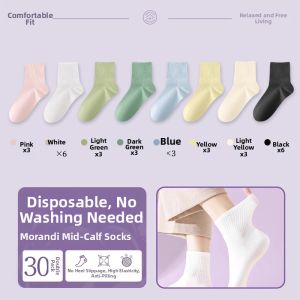 TUROU | Sweat Absorbing & Odor Resistant No Wash Disposable Socks