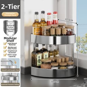 JIABAILI | Stainless Steel Narrow Corner Storage Rack