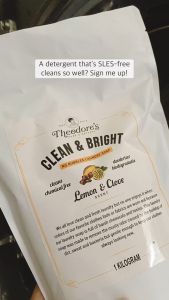 Theodores Clean and Bright Laundry Powder Resealable Pouch (Lemon & Clove) 1kg Expiry date: September 2 2026