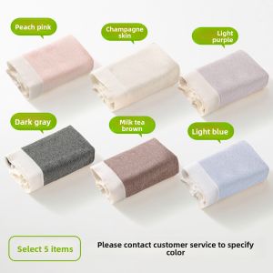 JIAZINI | Medical Grade Womens Cotton Underwear Boxer Briefs Antibacterial Full Cotton Mid Waist Youth Four Corner Shorts Pure Color