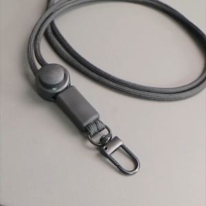 Lanyard Tali Paracord Name Tag ID Card Holder Plus O Ring Rubber Pengait Besi Anti Karat Premium