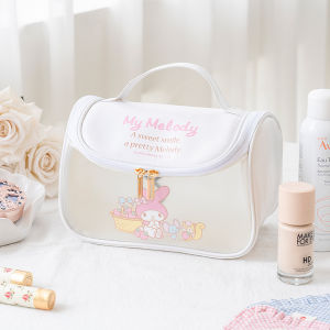 Sanrio | Túi Đựng Mỹ Phẩm Bằng Da PU Sanrio Hello Kitty Kuromi My Melody Túi Đựng Đồ Vệ Sinh Du Lịch Dung Tích Lớn Lưu Trữ Cầm Tay Di Động